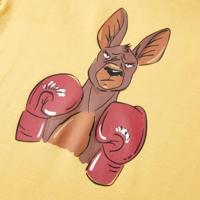 Kindershirt met korte mouwen 116 geel - thumbnail