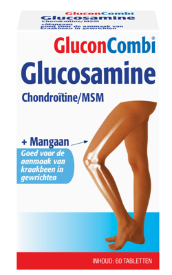 Glucosamine & chondroitine MSM mangaan 60 Tabletten