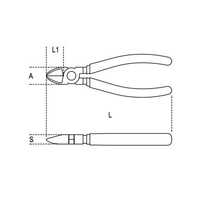 Beta 1082G 140 Zijkniptangen | handgreep voorzien van dubbel gelaagde anti slip PVC | industriële afwerking - 010820064 010820064