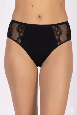 Kanten dames heup slip - Biologisch katoen - Duurzaam katoenen dames onderbroek