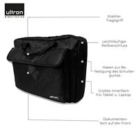 Ultron 371957 notebooktas 39,6 cm (15.6 ) Aktetas Zwart - thumbnail