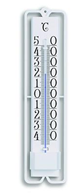 Buitenthermometer kunststof Novelli wit 19.5 cm