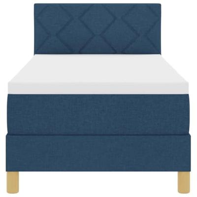 Boxspringbed met matras met matras Blauw 80 x 200 cm Stof