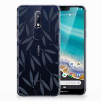Nokia 7.1 | TPU Case | Leaves Blue - thumbnail