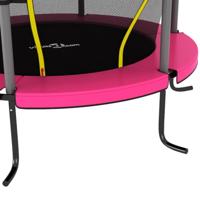 Trampoline met veiligheidsnet rond 140x160 cm roze - thumbnail