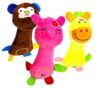 Nobleza Hondenspeelgoed - Pluche knuffel met piep - thumbnail