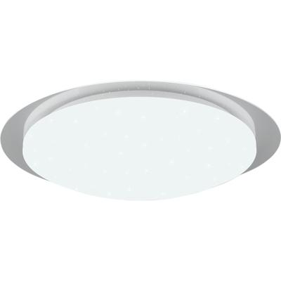 LED Plafondlamp - Badkamerlamp - Trion Frozen - 18.5W - RGBW - Dimbaar - Afstandsbediening - Sterlicht - Rond - Mat Wit - Kunststof
