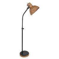 Light & Living Vloerlamp 'Imbert', donker bruin-mat zwart - thumbnail