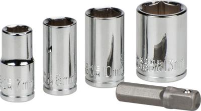 kwb 105000 Dopsleutelinzetstuk 7 mm, 8 mm, 10 mm, 13 mm Aandrijving 1/4 (6,3 mm) 5 stuk(s)