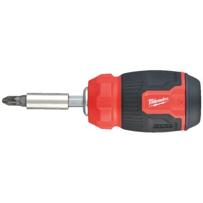 Milwaukee Accessoires schroevendraaier multi-bit 8 in 1 compact - 4932492807