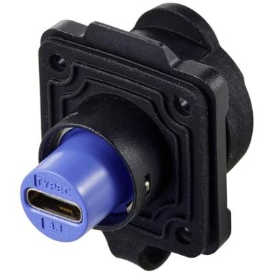 TRU COMPONENTS TC-12770468 USB-C-inbouwbus, 4-gats flens 1 stuk(s)