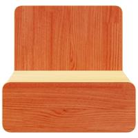 Wandbevestigde nachttafel met lade Wasbruin 44 x 32.5 x 40 cm - thumbnail