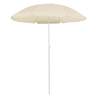 Parasol met stalen paal 180 cm zandkleurig Parasol met stalen paal 180 cm zandkleurig