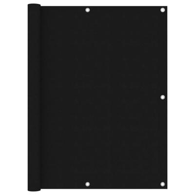 VidaXL Balkonscherm 120x300 cm oxford stof zwart VidaXL Balkonscherm 120x300 cm oxford stof zwart