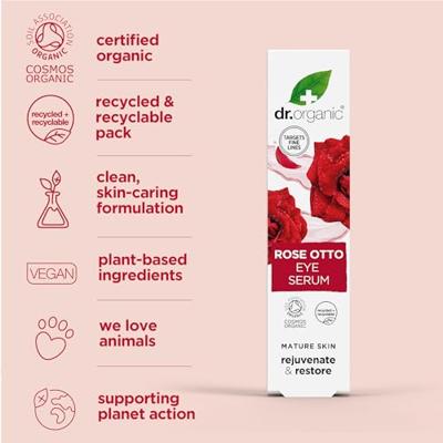 Dr Organic Rose Otto Oogserum