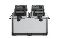 Tefal FR3610 Double PRO Friteuse 2x 3,5L 3600W Zwart/RVS - thumbnail