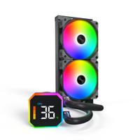 Montech hyperflow digital 240 waterkoeling (zwart) - thumbnail