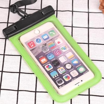 PVC transparante universele IPX8 waterdichte tas met Lanyard voor smartphones onder 6 3 inch (groen)