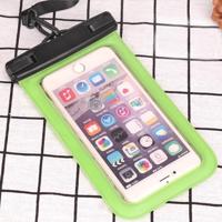 PVC transparante universele IPX8 waterdichte tas met Lanyard voor smartphones onder 6 3 inch (groen) - thumbnail