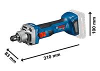 Bosch Blauw GGS 18V-20 Professional | Rechte Accuslijpmachine | 18V | L-BOXX 136 - 06019B5400 - thumbnail