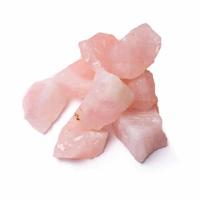 Ruwe Edelsteen Rozenkwarts Chips Middel - 1 kg - thumbnail