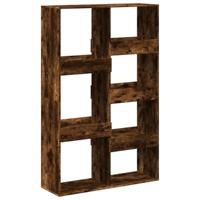 Boekenkast 100x33x155,5 cm bewerkt hout gerookt eikenkleurig - thumbnail