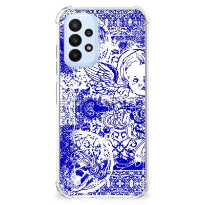 Extreme Case Samsung Galaxy A23 Angel Skull Blauw Extreme Case Samsung Galaxy A23 Angel Skull Blauw