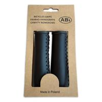 ABI Kunstleer fiets handvatten 135mm zwart - thumbnail