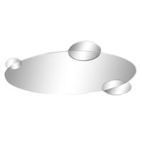 Wandspiegel DKD Home Decor Zwart Modern Cirkels 120 x 2 x 49 cm - thumbnail