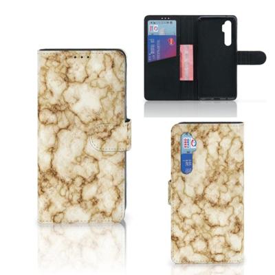Xiaomi Mi Note 10 Lite | Bookcase | Marmer Goud | Portemonnee hoesje