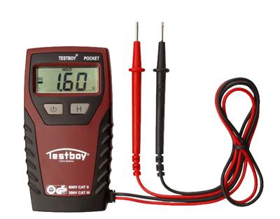 Testboy TB Pocket Multimeter Digitaal CAT III 300 V Weergave (counts): 2000