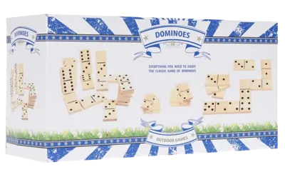 Outdoor Games Dominoes Hout 28-delig