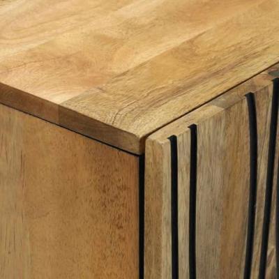 Badkamermeubelset met lade met plank 3 pcs Bruin Bewerkt hout