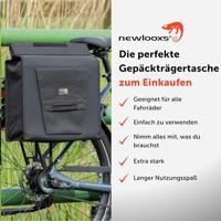 Fietstas New Looxs Daily Shopper 24 liter 35 x 40 x 16 cm - zwart - thumbnail