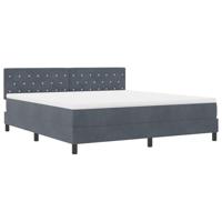 Boxspringbed met matras fluweel donkergrijs Super King - thumbnail