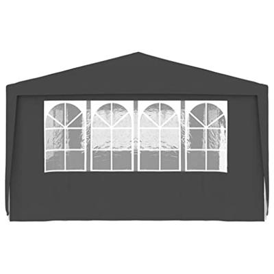 Partytent met zijwanden professioneel 90 g/m² 4x9 m antraciet