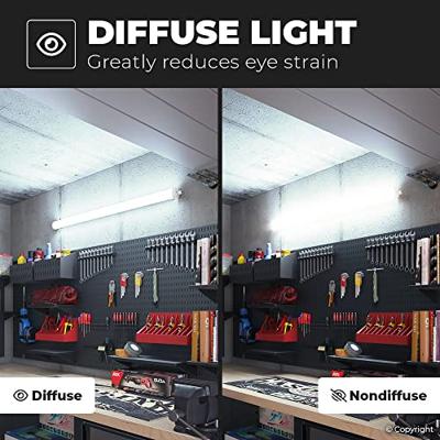 S-Series - Set van 12 LED TL armaturen 150cm - IP65 Waterdicht - 32 Watt 5120 Lumen (160lm/W) - 6500K Daglicht wit - Koppelbaar - IK07 - S-Series Tri-Proof plafondverlichting - thumbnail