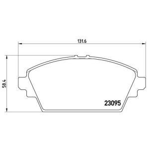 Remblokken set P56044