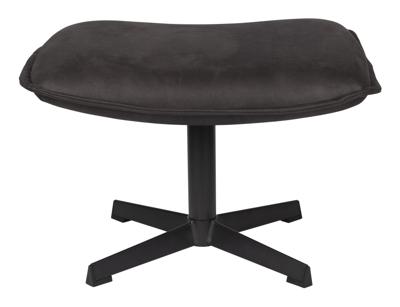 ZILT Hocker 'Belisama' Lederlook, kleur Antraciet