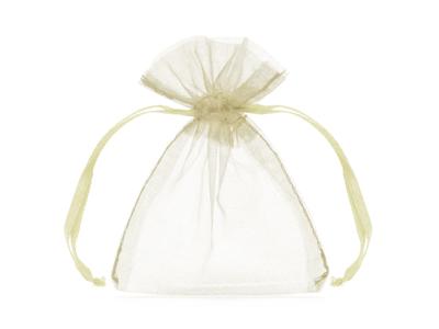 Organza zakjes Creme 7,5x10cm (10st)