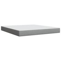 Boxspring met matras stof lichtgrijs 180x200 cm - thumbnail