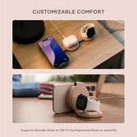Satechi OntheGo 3-in-1 Qi2 wireless charger (15W) - Desert Rose - thumbnail