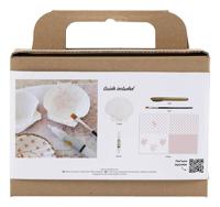 Creativ Company Mini hobbyset decoupage, mosselschelpen, lichtroze, 1 doos - thumbnail