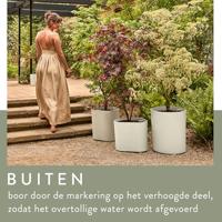 Elho Eden Aquacare Low 40 - Grijs - L 44 x B 40 x H 35 cm - Binnen en Buiten - 100% gerecycled - thumbnail