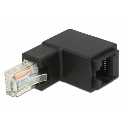 Delock RJ45 Netwerk Adapter [1x RJ45-stekker - 1x RJ45-bus] Zwart