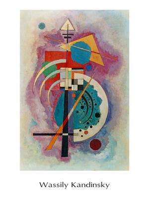 Kunstdruk Wassily Kandinsky - Hommage a Grohmann 60x80cm