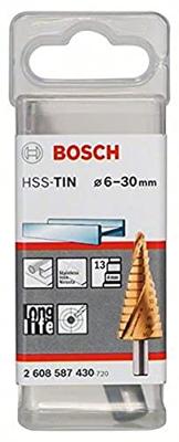 Bosch Accessories 2608587430 HSS Getrapte boor 6 - 30 mm TiN Gezamenlijke lengte 93.5 mm 3 vlakken schacht 1 stuk(s)