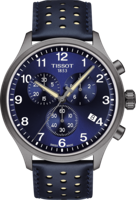 Horlogeband Tissot T1166173604702 / T600044486 Leder Blauw 22mm - thumbnail