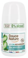 Douce Nature Deodorant roll on aloe hervulbaar 50 Gram - thumbnail