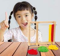 Small Foot - houten weefgetouw compact, 6dlg. - thumbnail